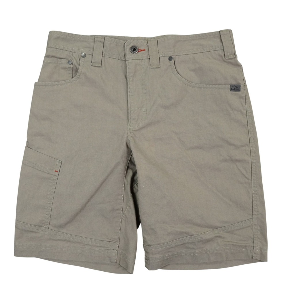 LL Bean Cresta Hiking Shorts Mens 30 Gray Cargo Pockets 9" Inseam 509456 Stretch